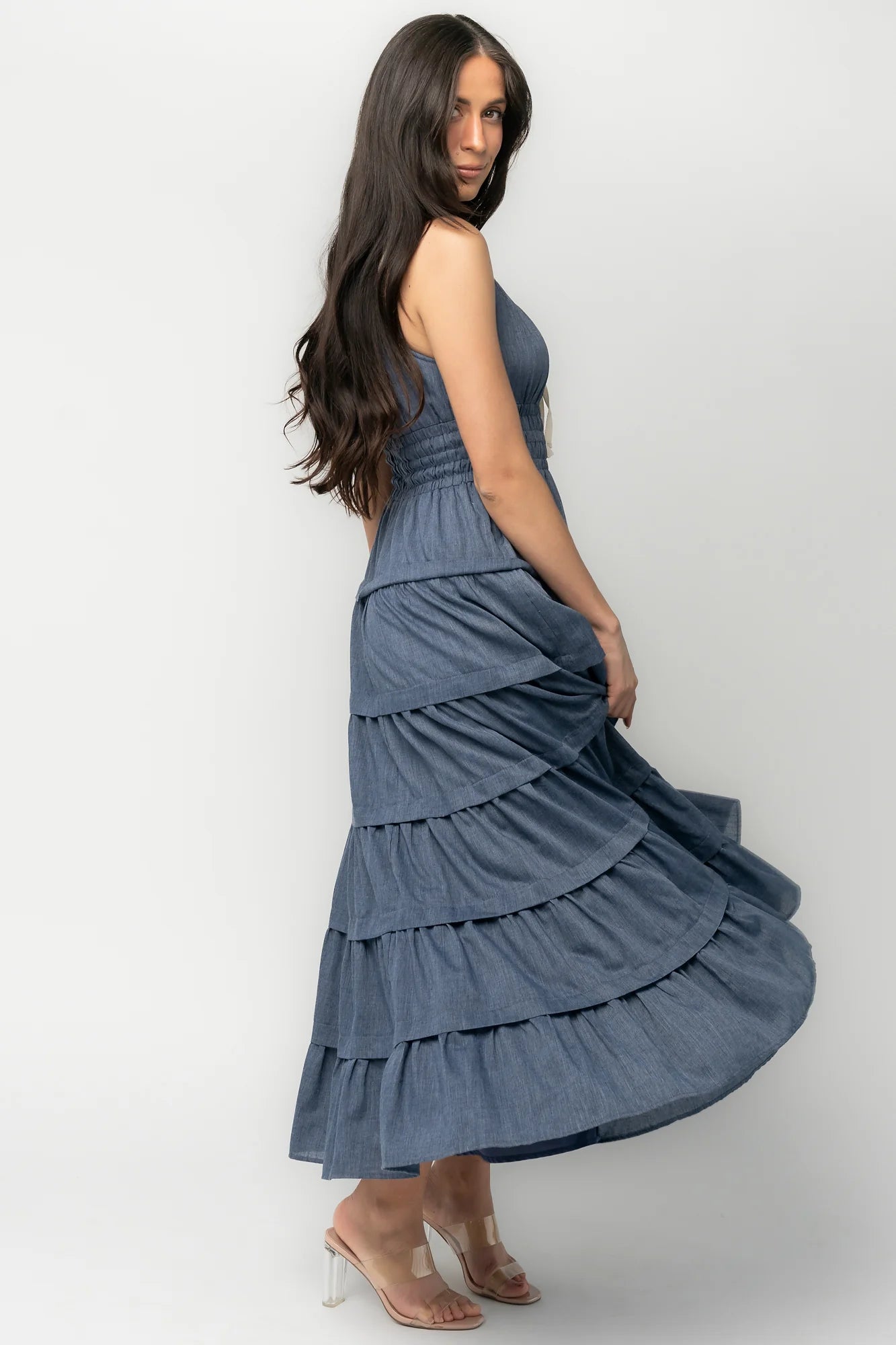 Santiago Maxi Dress | Dark Blue