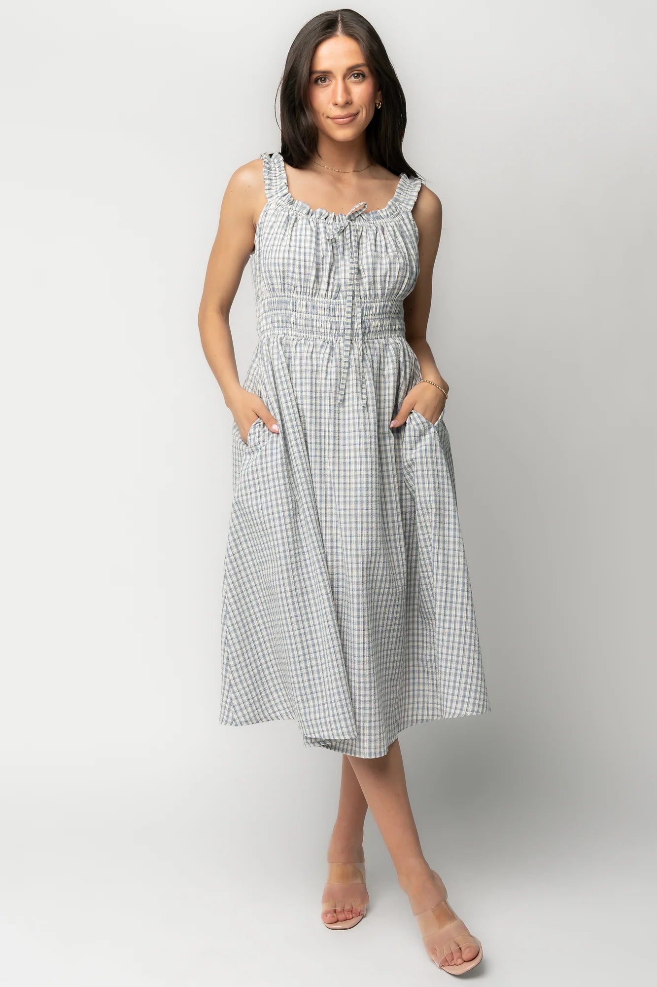 Meadow Dress | Light Blue Gingham