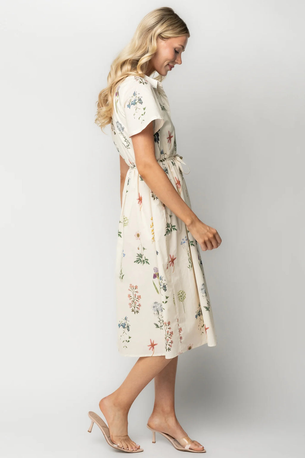 Marley Midi Dress | Ivory + Multi Floral