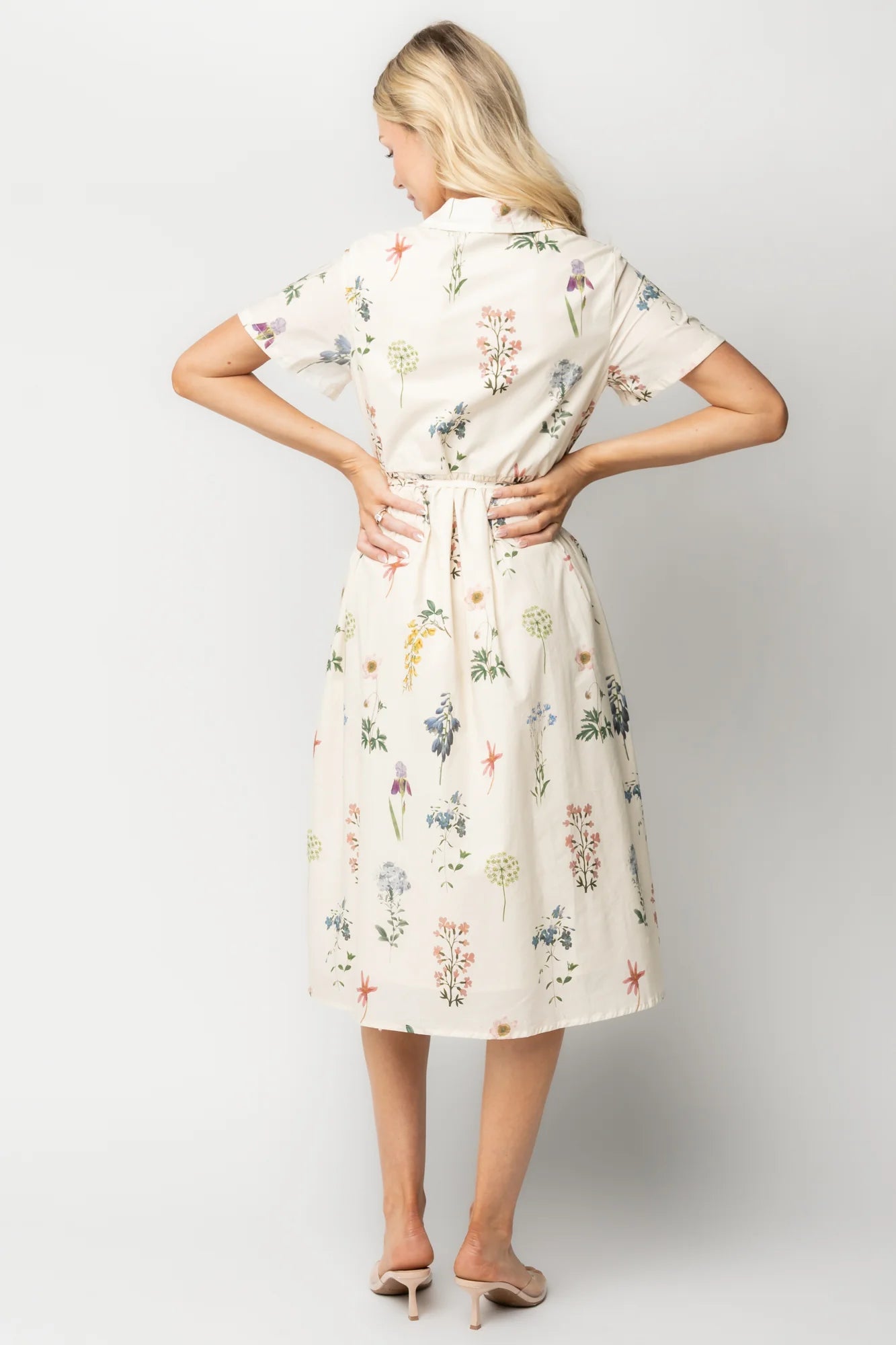 Marley Midi Dress | Ivory + Multi Floral