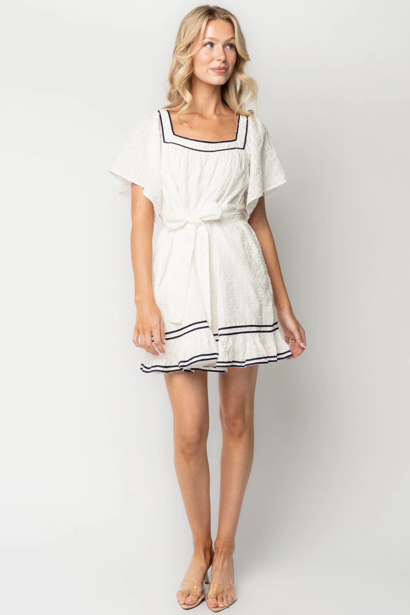 Greer Short Dress | Off White