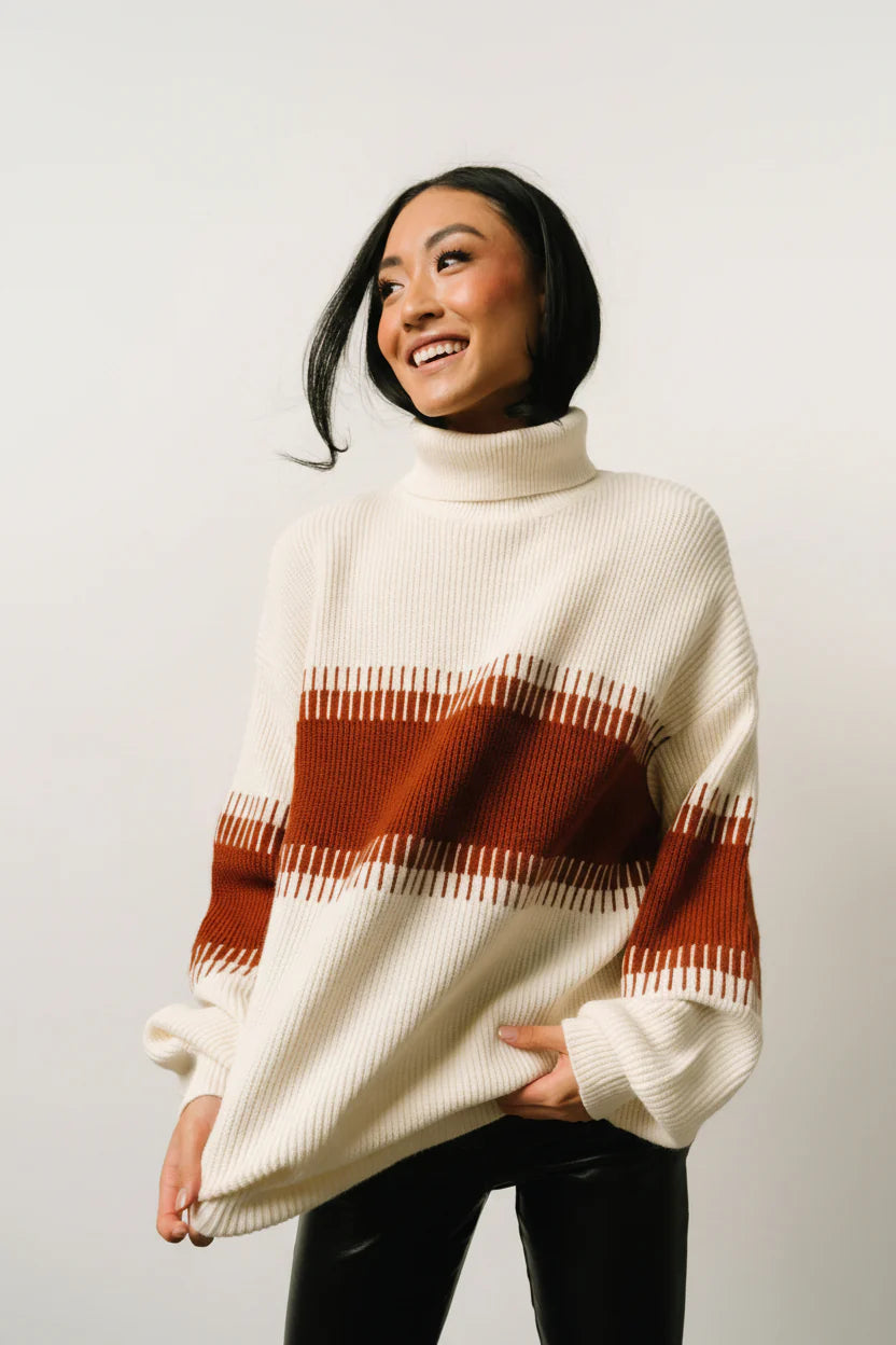 Antonov Turtle Neck Sweater | Cream + Spice