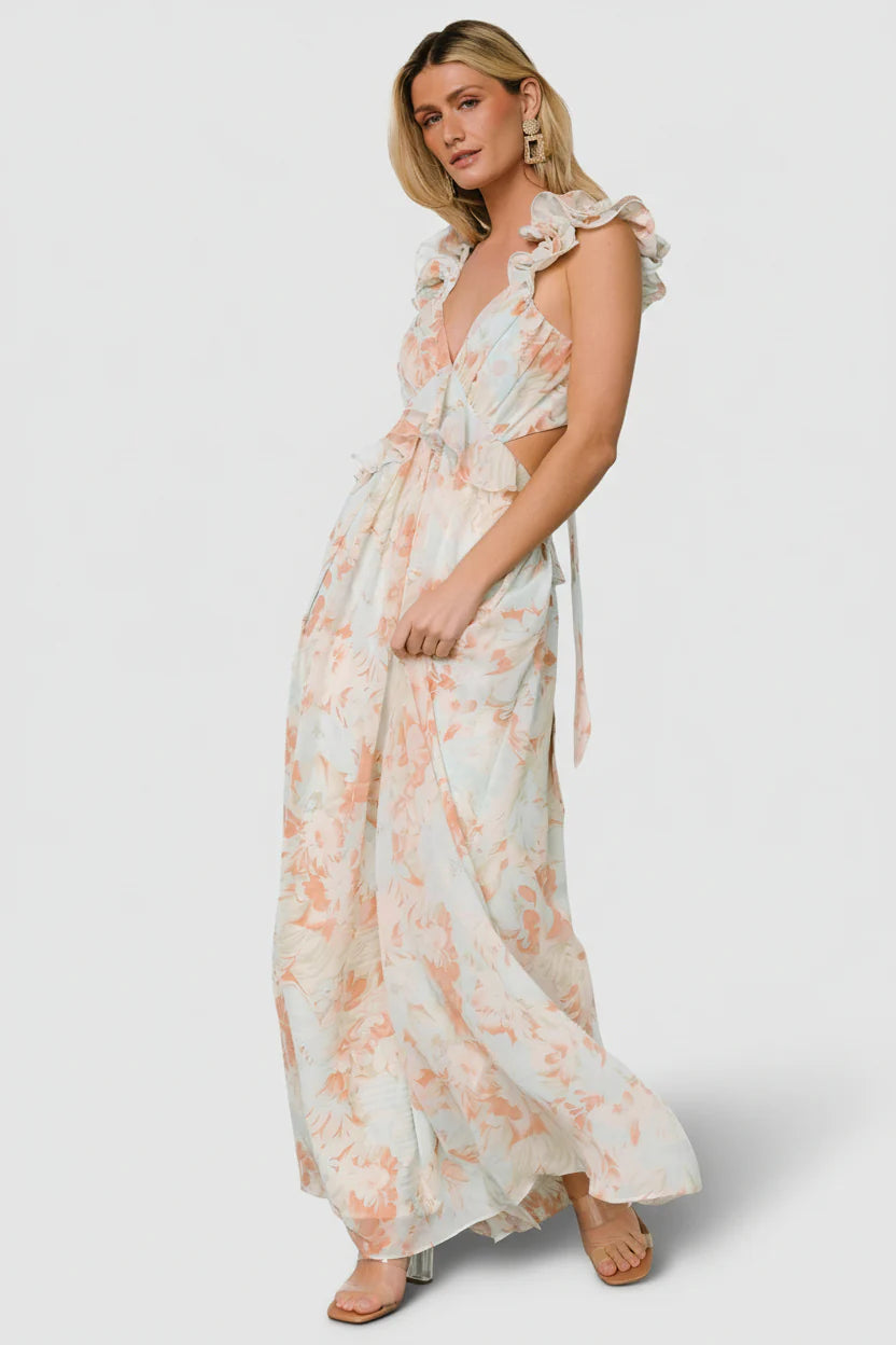 Brigitta Maxi Dress | Mint Floral