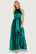 Capulet Pleated Maxi Dress | Emerald