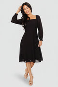 Elise Short Dress | Black