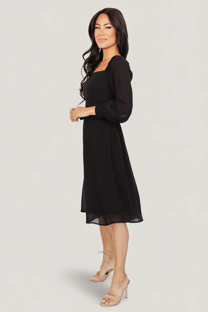 Elise Short Dress | Black