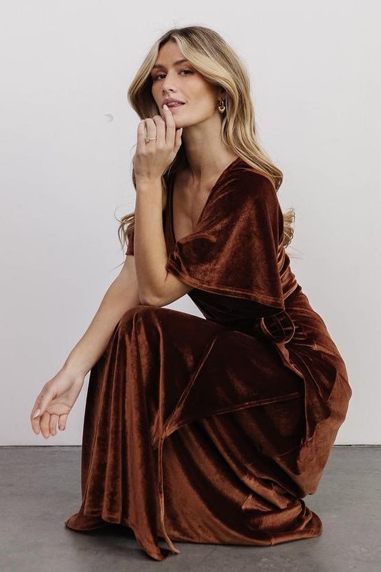 Fabric Swatch - Meghan Velvet | Bronze