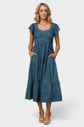Kesler Midi Dress | Blue