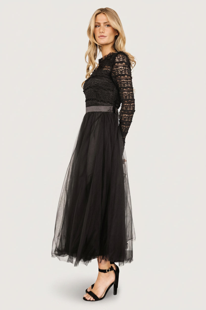 Lonnie Tulle Dress | Black