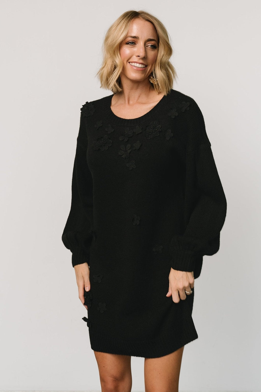 Margaux Sweater Dress | Black
