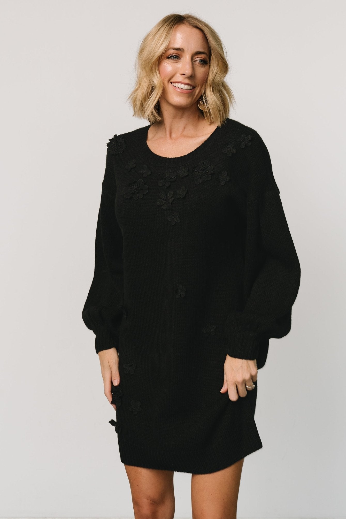 Margaux Sweater Dress | Black
