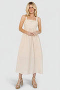 Mia Tie Back Dress | Natural