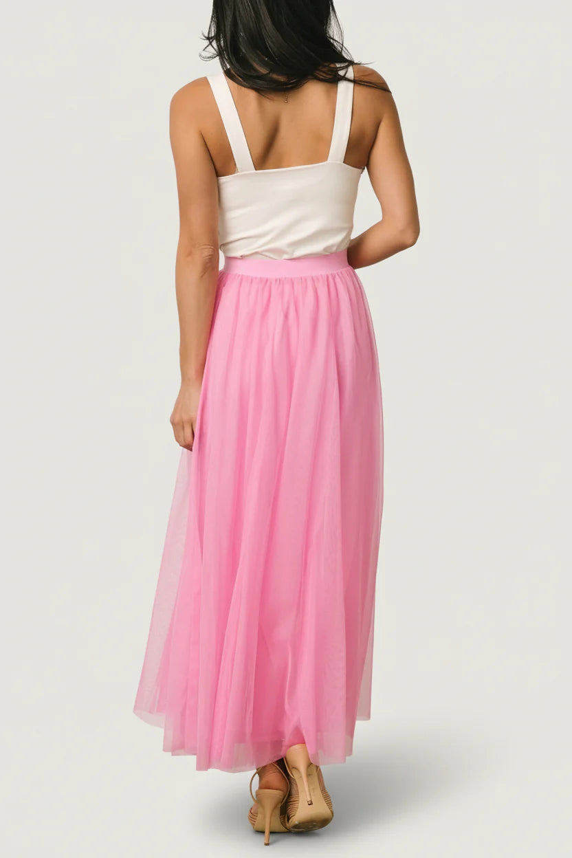 Mila Tulle Skirt | Taffy Pink