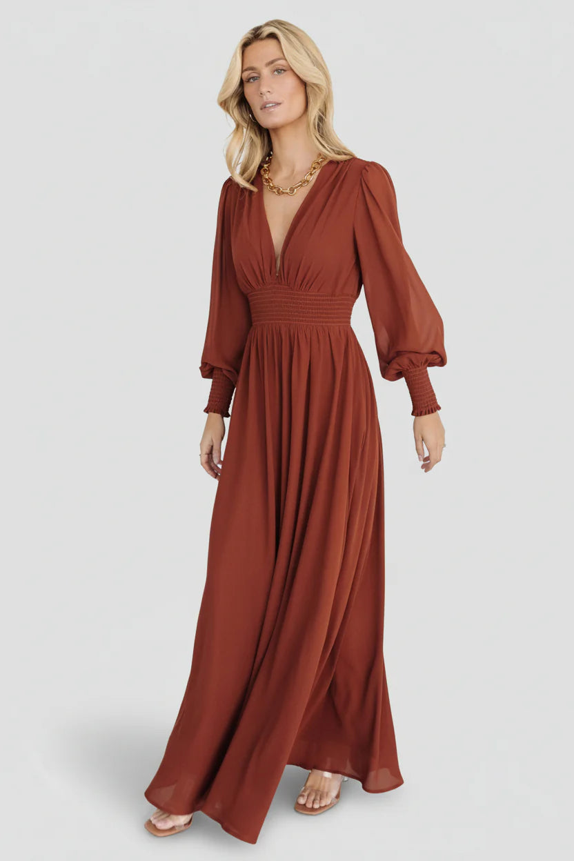 Olivia Maxi Dress | Cinnamon