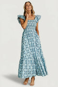 Zoey Smocked Maxi Dress | Blue Print